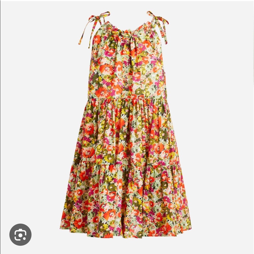 Jcrew tiered mini dress